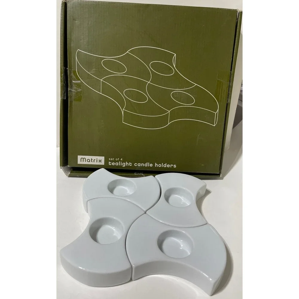Matrix Tealight Candle Holder Set of 4
